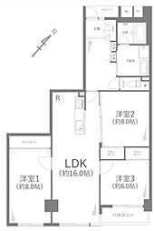 新山下ベイシティ6号棟 3LDKの間取図画像