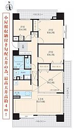 シティ能見台つどいの街壱番館 4LDKの間取図画像