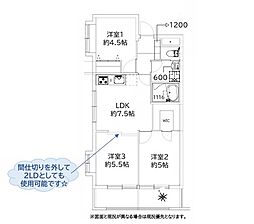 アイワマンション 3DKの間取図画像