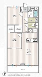 三ツ沢ハイタウン2号棟 3LDKの間取図画像