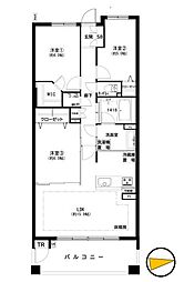 ディアパークスコンフォートスクエア 3LDKの間取図画像