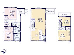 物件画像 市川市相之川1丁目 新築一戸建て／全5棟　3号棟