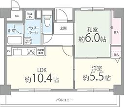 21世紀ペガサス3 2LDKの間取図画像