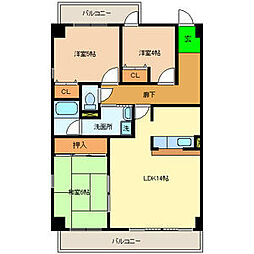 マンションヴィーガ 3LDKの間取図画像