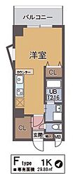 タカマツ神戸駅南通 1Kの間取図画像