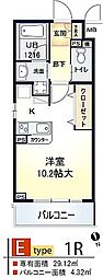 エクセル吹田 ワンルームの間取図画像