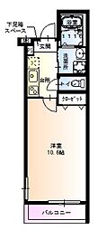 フジパレス尼崎近松 1Kの間取図画像