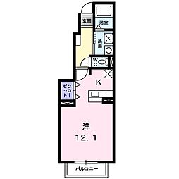 メイプルレジデンス ワンルームの間取図画像