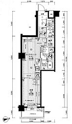 パレステージ文京江戸川橋 1LDKの間取図画像
