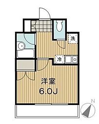 ベルステージ恵比寿 1Kの間取図画像