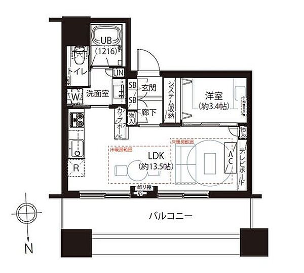 間取りを拡大表示