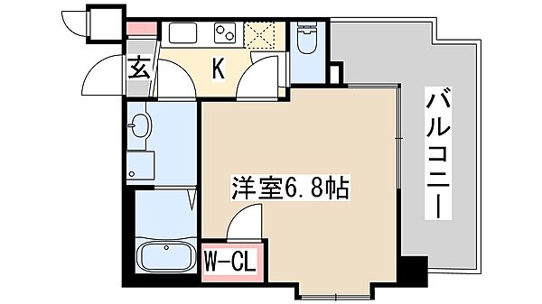 プラザセイシェル ｜兵庫県神戸市兵庫区塚本通6丁目(賃貸マンション1K・5階・23.41㎡)の写真 その2