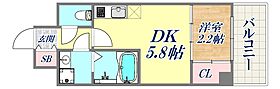 アドバンス神戸ラシュレ  ｜ 兵庫県神戸市兵庫区西多聞通2丁目（賃貸マンション1DK・2階・25.08㎡） その2