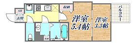 セレニテ神戸ミラク  ｜ 兵庫県神戸市中央区中町通4丁目（賃貸マンション2K・6階・27.28㎡） その2