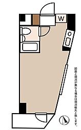 京急本線 梅屋敷駅 徒歩5分の賃貸マンション 7階ワンルームの間取り