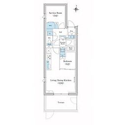 間取図画像 1SLDK