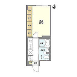 京王井の頭線 駒場東大前駅 徒歩7分の賃貸マンション 1階1Kの間取り