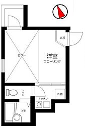 JR京浜東北・根岸線 蒲田駅 徒歩13分の賃貸アパート 3階1Kの間取り
