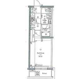 京急本線 雑色駅 徒歩10分の賃貸マンション 3階1Kの間取り