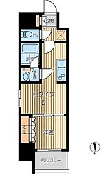 プライマル西蒲田 1DKの間取図画像