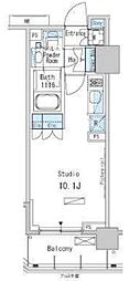パークアクシス蒲田ステーションゲート ワンルームの間取図画像