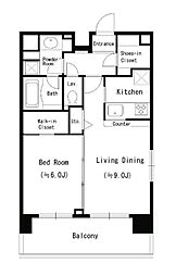 JR京浜東北・根岸線 蒲田駅 徒歩7分の賃貸マンション 10階1LDKの間取り