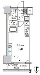 JR京浜東北・根岸線 蒲田駅 徒歩8分の賃貸マンション 5階ワンルームの間取り