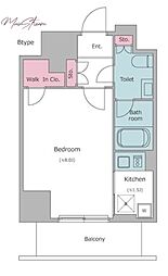 レジディア文京本郷4 1Kの間取図画像