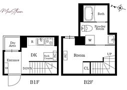 プレニーズ護国寺PREMIER 1DKの間取図画像