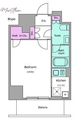 レジディア文京本郷4 1Kの間取図画像