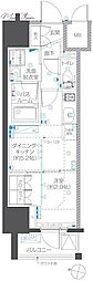 ZOOM本郷 1DKの間取図画像
