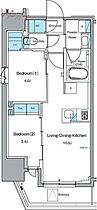 東京都台東区浅草橋5丁目（賃貸マンション2LDK・6階・40.21㎡） その2