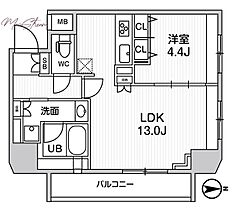 ジェノヴィア浅草橋IIスカイガーデン  ｜ 東京都台東区鳥越1丁目（賃貸マンション1LDK・8階・43.70㎡） その2