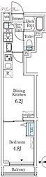 CREATIF文京千駄木 1DKの間取図画像