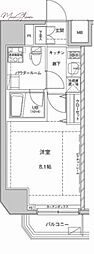 ジェノヴィア東大前グリーンヴェール 1Kの間取図画像