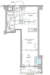 パークアクシス文京本郷 1SLDKの間取図画像