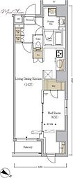 Urbanex日本橋人形町 1LDKの間取図画像