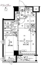 ARTESSIMOMOLLE 1LDKの間取図画像
