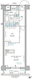 パークアクシス文京本郷 1LDKの間取図画像