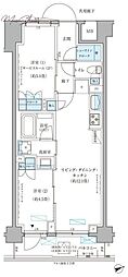 パークアクシス文京本郷 2LDKの間取図画像