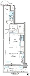 パークアクシス文京本郷 1LDKの間取図画像