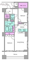 レジディア日本橋馬喰町 1SLDKの間取図画像