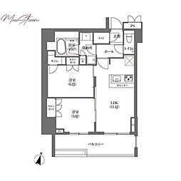 ハマチョウホテル&アパートメント 2LDKの間取図画像