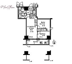 ParkAxis元浅草STAGE 2LDKの間取図画像