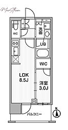 シーズンフラッツ新御徒町イースト 5階1LDKの間取り