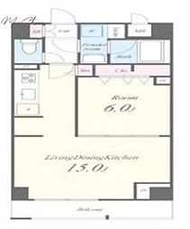 ＪＰＴ　ＲＥＳＩＤＥＮＳＥ 5階1LDKの間取り