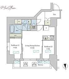 間取図画像 2LDK