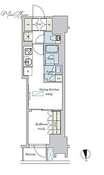 Ｂｒｉｌｌｉａ　ｉｓｔ　浅草 15階1DKの間取り