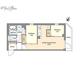 間取図画像 2LDK