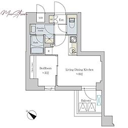 Ｂｒｉｌｌｉａ　ｉｓｔ　文京六義園 2階1LDKの間取り